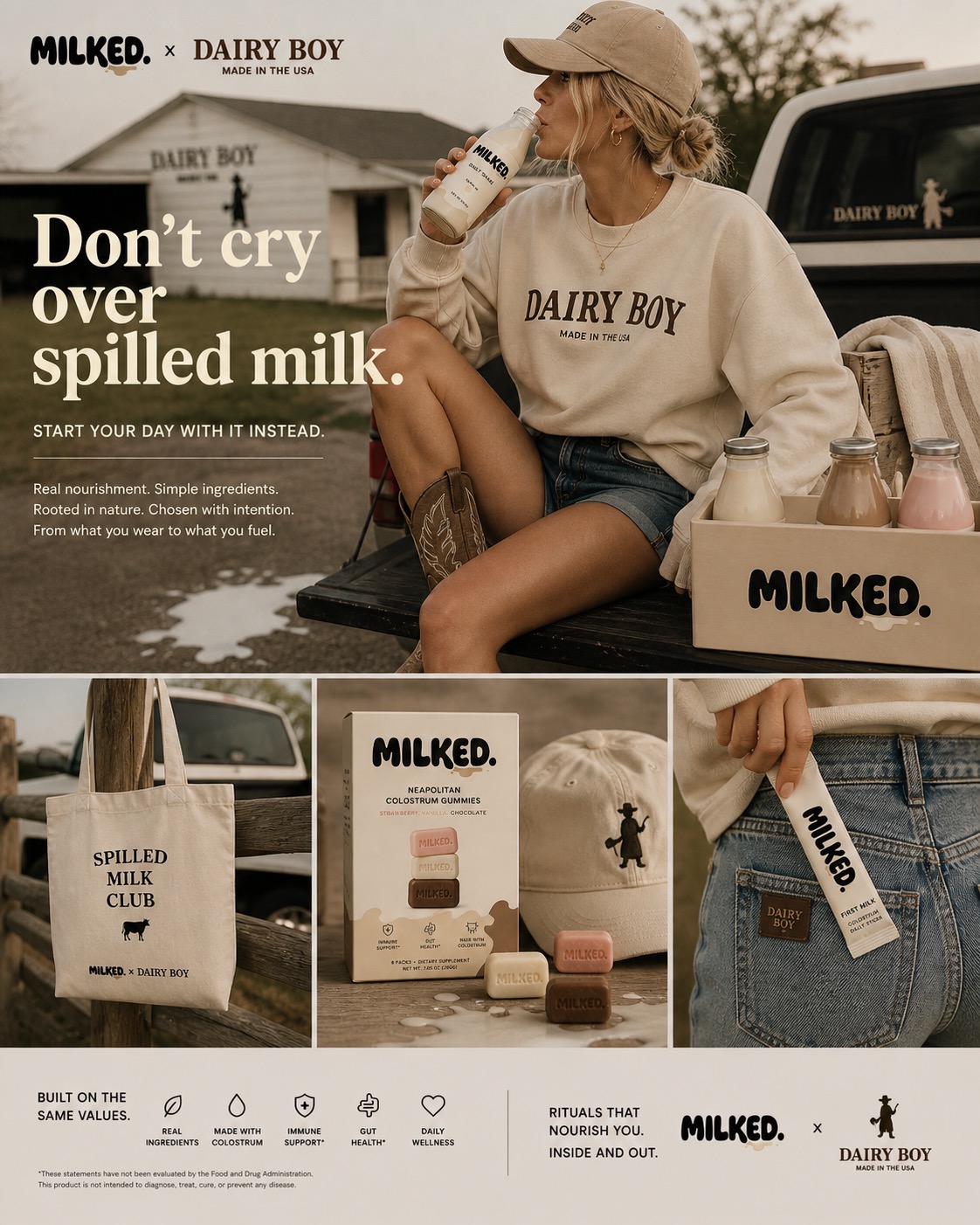 MILKED. lifestyle — daily nourishment ritual